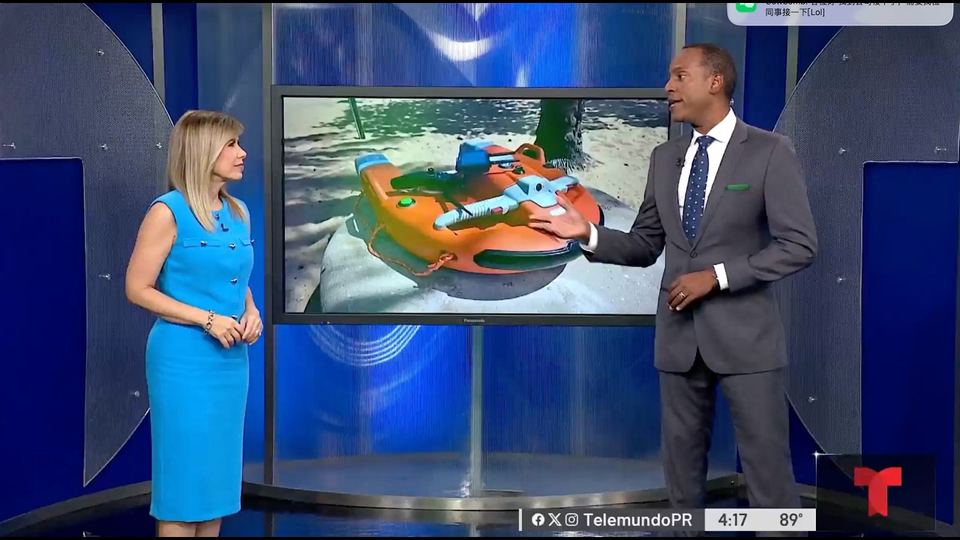Rescue demonstration covered by local news